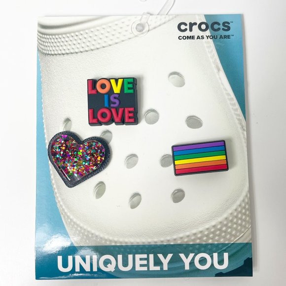 CROCS Shoes Crocs Uniquely You Rainbow Pride Celebration Jibbitz